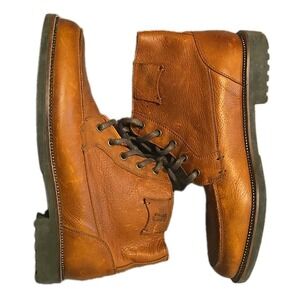 Neil M Dundarg Boots Men U.S 10.5 Full Grain Leather Mid Lace Up Brown Comfort